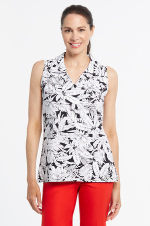 Tribal  -  Sleeveless Golf Polo - 3902O - Midnight - The Coach Pyramids