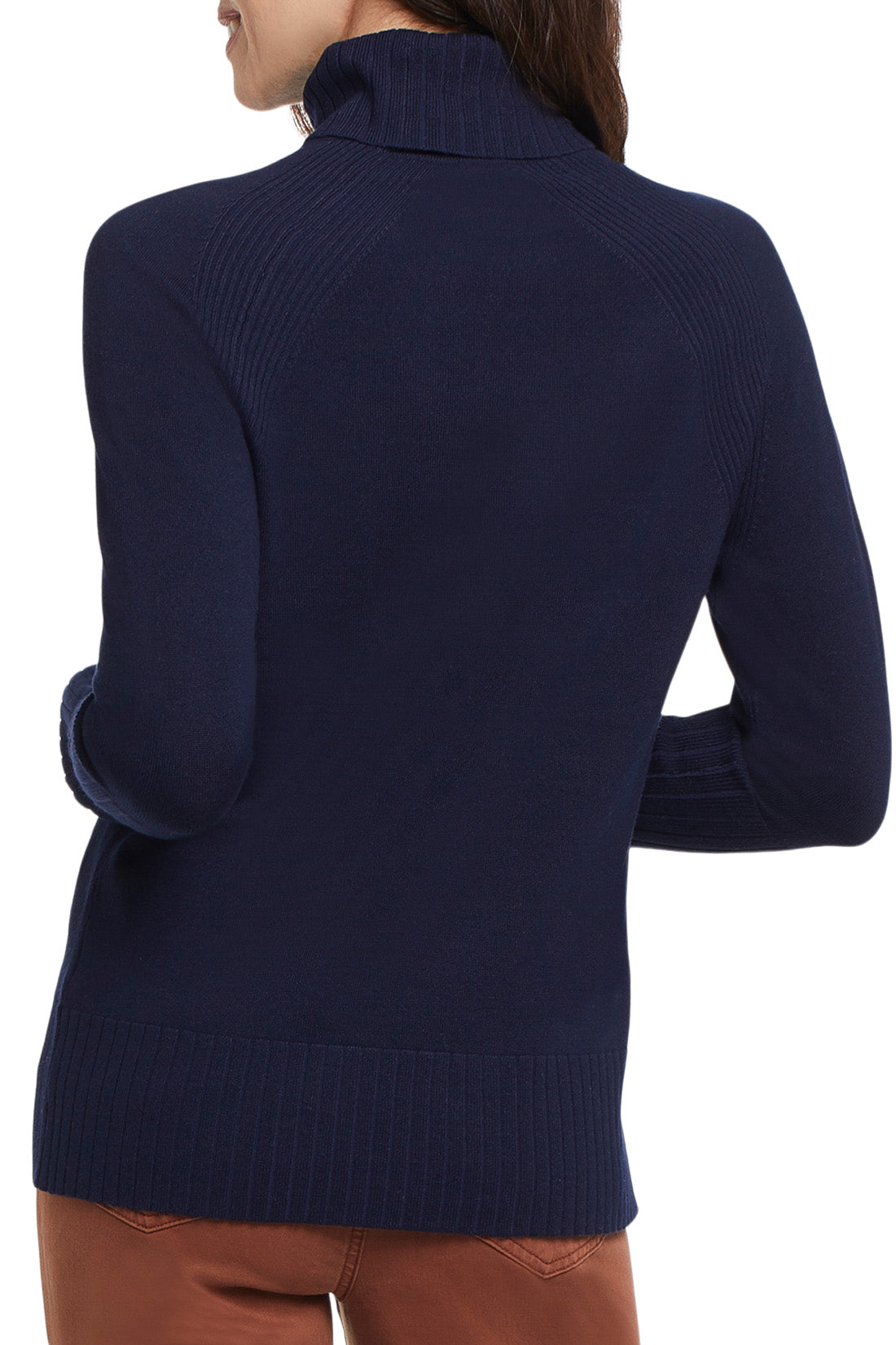 TRIBAL-4708O-Turtle-Neck-Sweater-Color-DK Marine - The Coach Pyramids