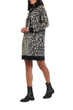 Tribal 4792O -  Dress - Multi - Animal Print - Black - The Coach Pyramids