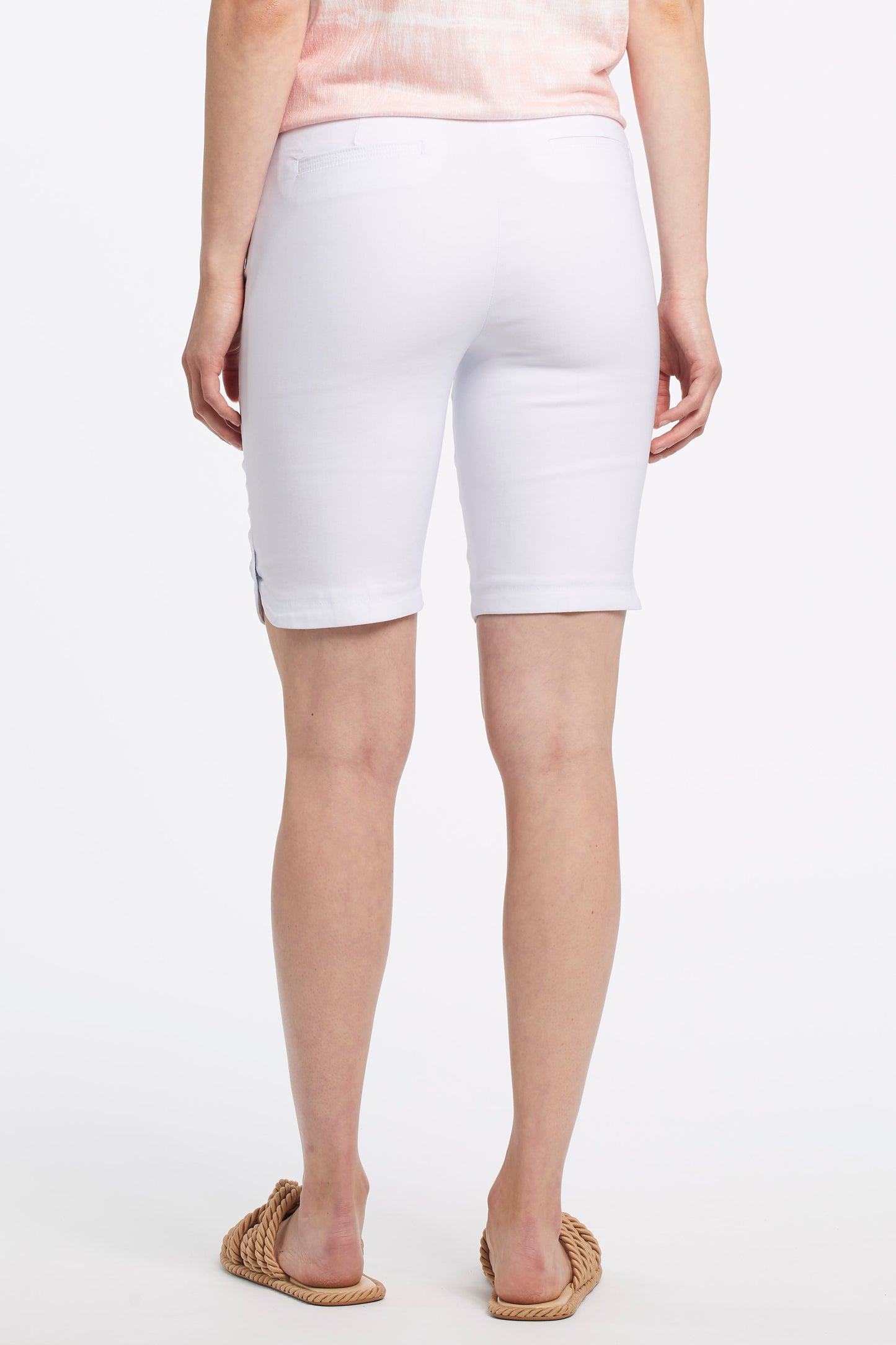 Tribal Spring/Summer 2023 - 4833O-2485-Slit Shorts-White - The Coach Pyramids
