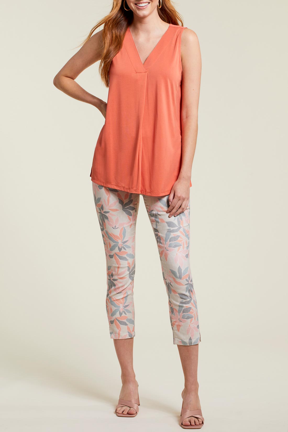 Tribal-4936O-2021-Printed Capri-Bay Leaf - The Coach Pyramids