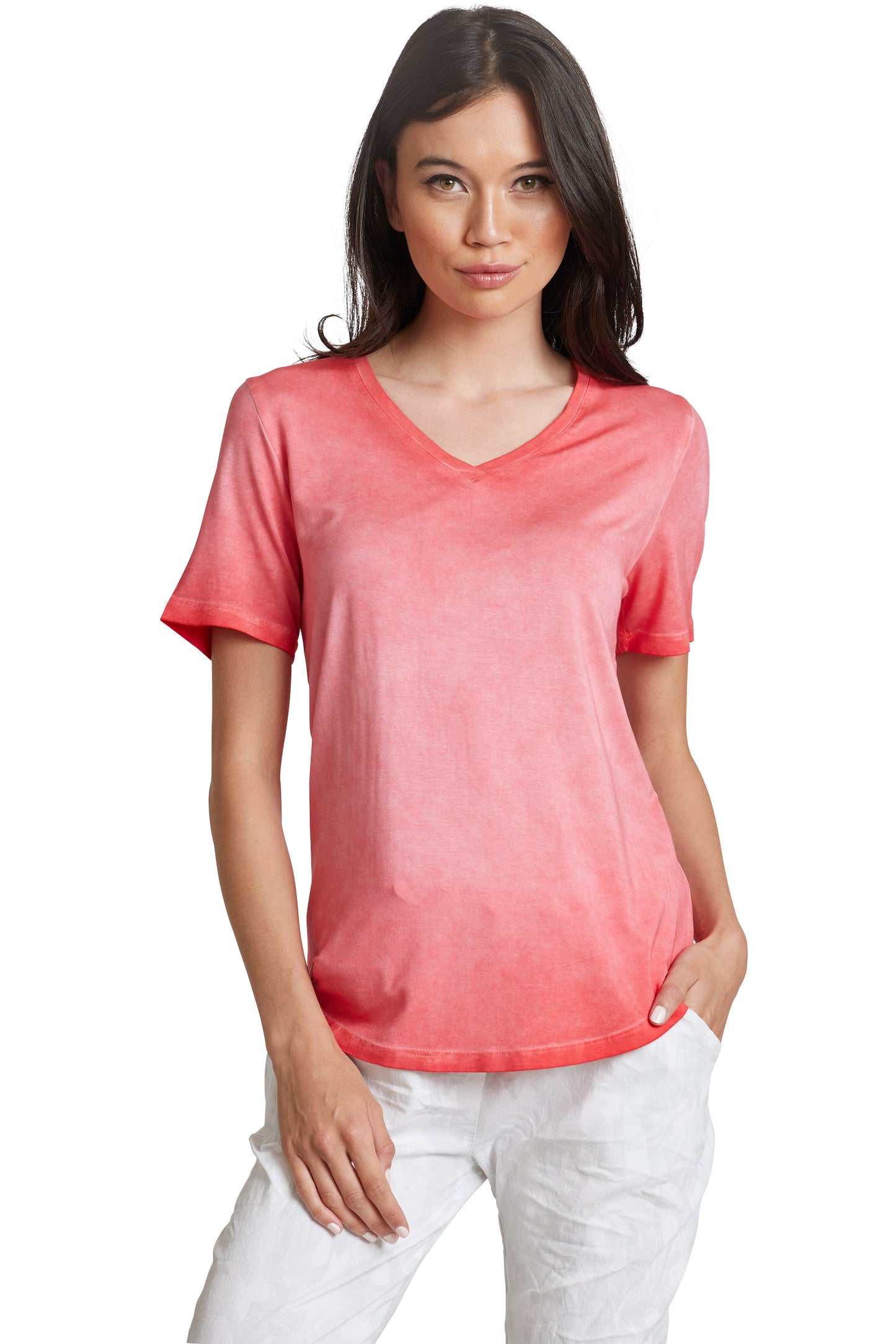 Carre Noir-6001-T Shirt-Coral - The Coach Pyramids