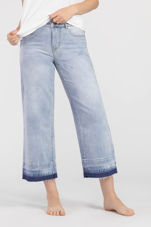 Tribal - Culotte Wide Leg Denim - 6396 - The Coach Pyramids