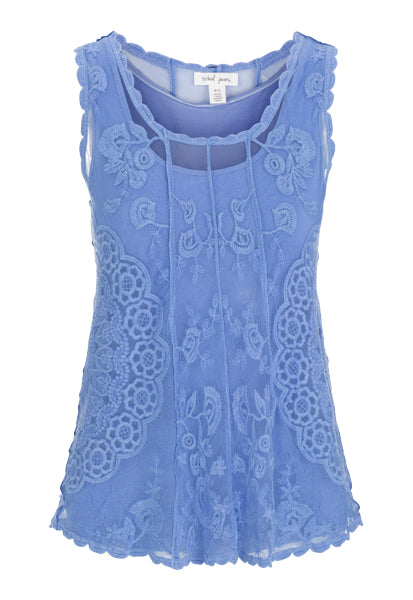 Tribal - 2 Piece - Tank with Embroidered Overlay - 6511 - The Coach Pyramids
