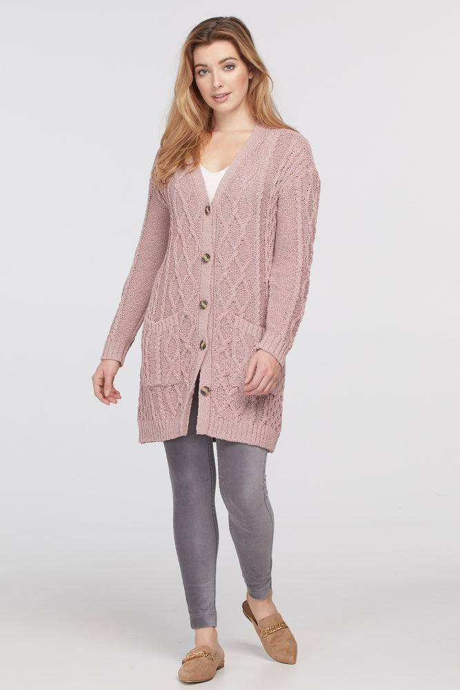 Cable Sweater Cardigan - 7140O - The Coach Pyramids