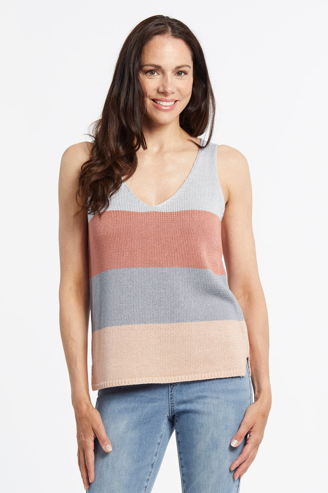 Scoop Neck Mixed Knit Cami – KesleyBoutique