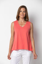 Habitat Spring/Summer 2023  -7404533 -V Neck-Coral - The Coach Pyramids