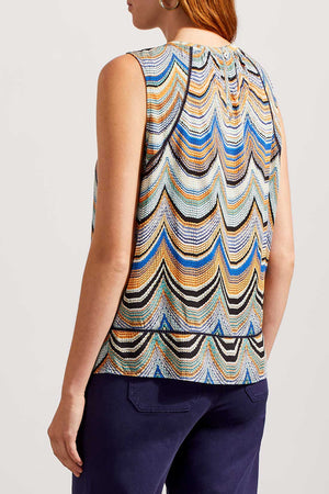 Tribal-7429O- 4576- Slvless Top-Nautical - The Coach Pyramids