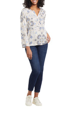 Tribal 7570O - Audrey Pull On Jegging - Colour Deep Ocean - The Coach Pyramids