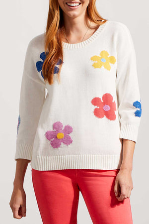 Tribal-7768O-4600-Sweater- Eggshell - The Coach Pyramids