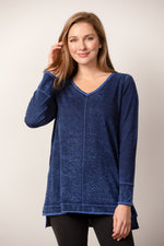 Habitat Fall/Winter 2022 - H86332 - Sweater - V-Neck - Cobalt - The Coach Pyramids