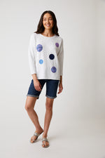 Parkhurst-87118-Dot Sweater-Alabaster - The Coach Pyramids