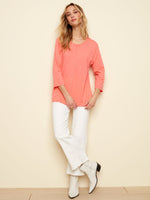 Charlie B Spring/Summer 2022 - Pima Cotton Slub Top - Coral - C1293 - The Coach Pyramids