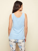 Charlie B Spring/Summer 2022- Rib Cami - C1314 - Cerulean - The Coach Pyramids