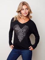 Printed Knit Top - C1326 - The Coach Pyramids
