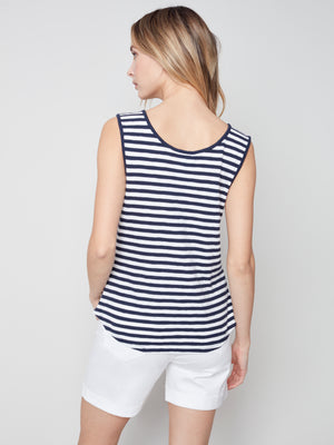 Charlie B Spring/Summer 2023-C1329PK-475B-Cami-Nautical - The Coach Pyramids