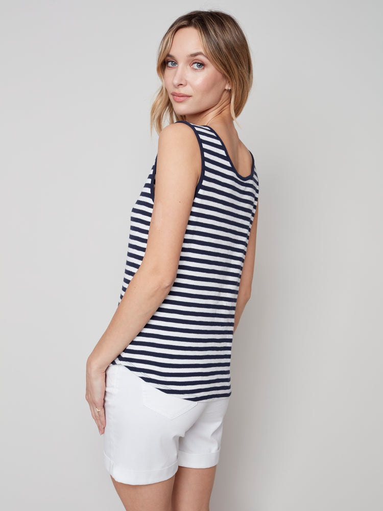 Charlie B Spring/Summer 2023-C1329PK-475B-Cami-Nautical - The Coach Pyramids