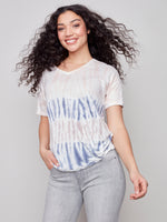 Charlie B Spring/Summer 2023-O1335-308B-T Shirt-Pearl - The Coach Pyramids