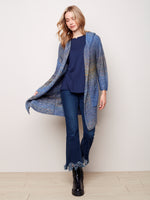 Charlie B - Space Dye Hooded Cardigan - C2269-325B - The Coach Pyramids