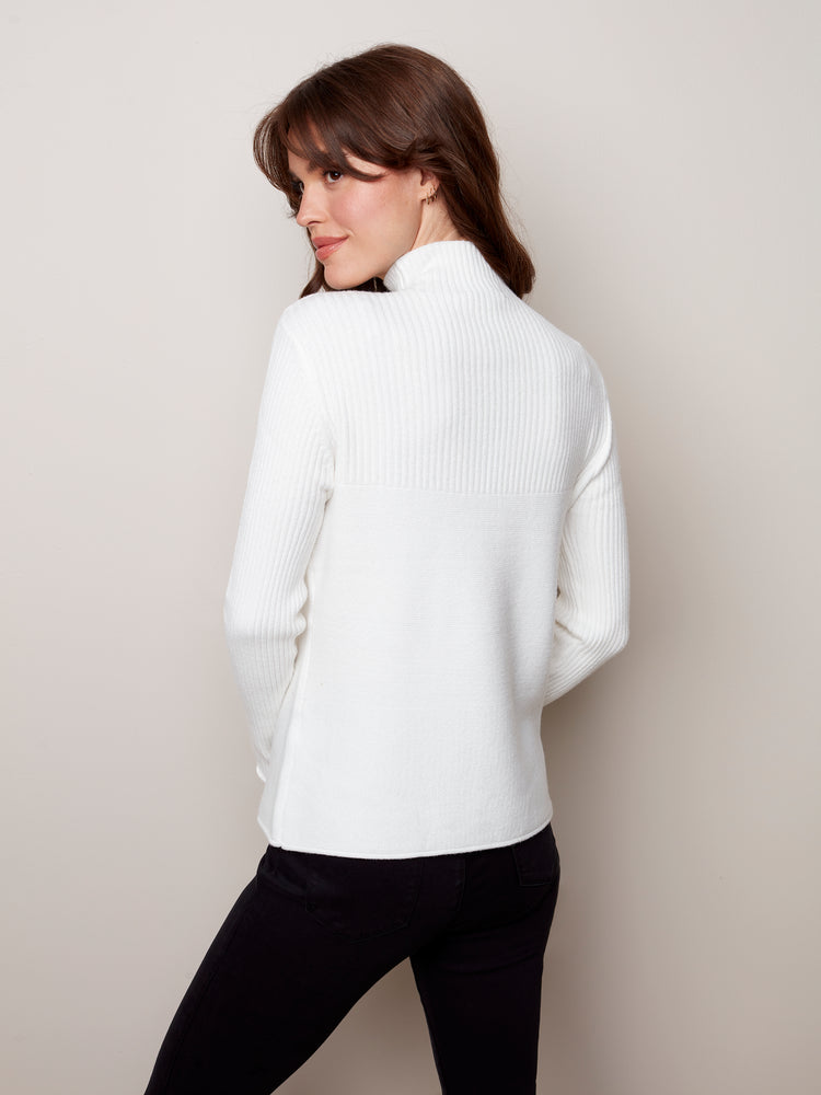 Funnel Neck Sweater - C2273RR - The Coach Pyramids