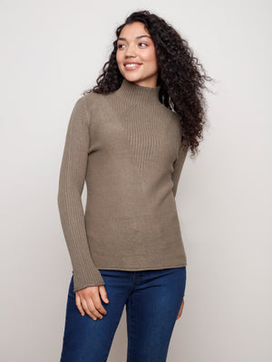 Funnel Neck Sweater - C2273RR - The Coach Pyramids