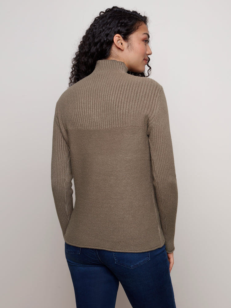 Funnel Neck Sweater - C2273RR - The Coach Pyramids