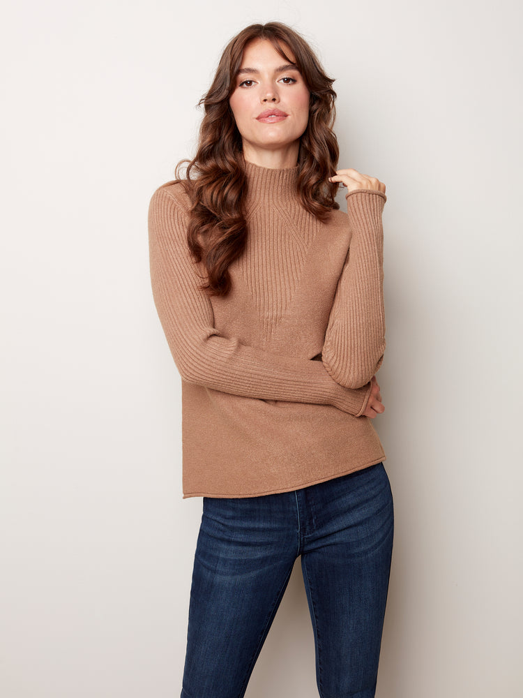 Funnel Neck Sweater - C2273RR - The Coach Pyramids