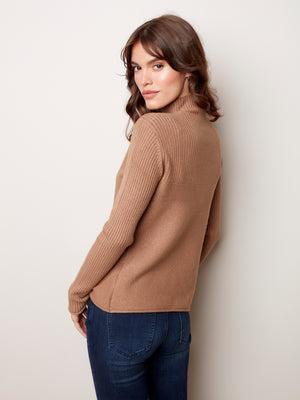 Funnel Neck Sweater - C2273RR - The Coach Pyramids