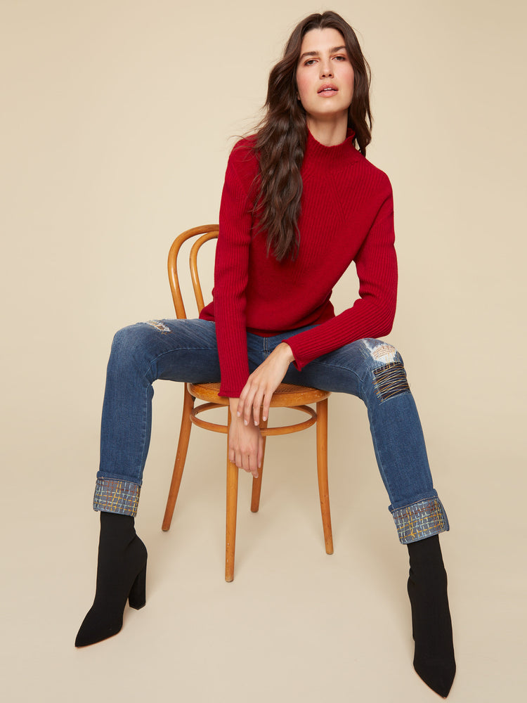 Funnel Neck Sweater - C2273R - The Coach Pyramids