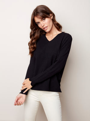 V Neck Basic Sweater - C2279X - The Coach Pyramids