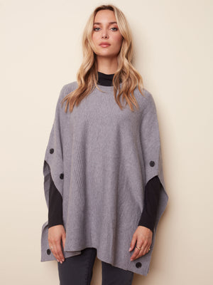 Plushy Knit Poncho - C2336 - The Coach Pyramids