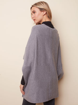 Plushy Knit Poncho - C2336 - The Coach Pyramids