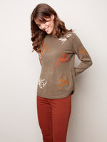 Graffiti Embroidered Sweater - C2373P - The Coach Pyramids