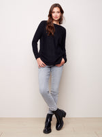 Cuff Lace-Up Detail Sweater - C2380R - The Coach Pyramids