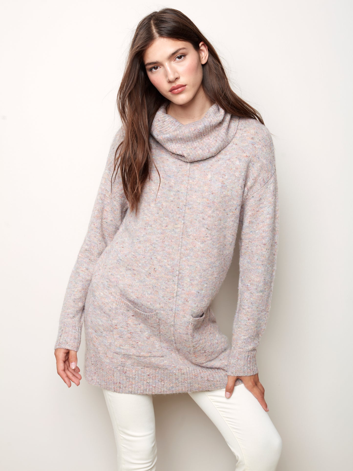 Ombre Cowl Neck Sweater - C2431 - The Coach Pyramids