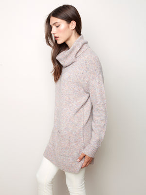 Ombre Cowl Neck Sweater - C2431 - The Coach Pyramids