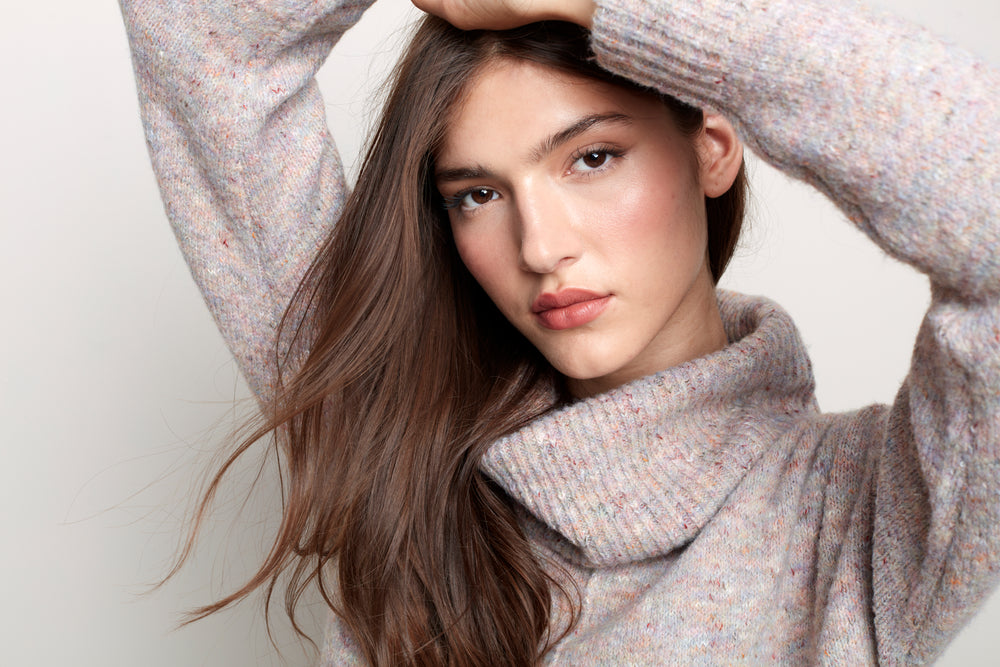 Ombre Cowl Neck Sweater - C2431 - The Coach Pyramids