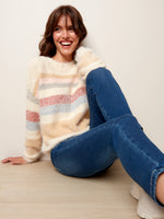 Stripe Hairy Yarn Sweater - C2434 - The Coach Pyramids