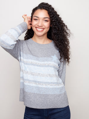 Star & Stripes Crew Neck Sweater - C2446 - The Coach Pyramids