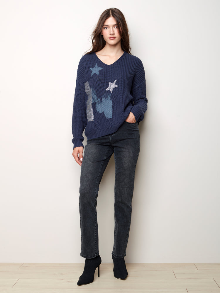 V-Neck Sweater - C2460 - The Coach Pyramids