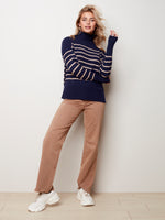 Funnel Neck Drop Shoulder Sweater - C2471 - The Coach Pyramids