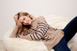 Funnel Neck Drop Shoulder Sweater - C2471 - The Coach Pyramids