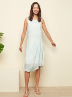 Charlie B Spring/Summer 2022- Printed Voile Trapese Dress - C3079 - Mint - The Coach Pyramids
