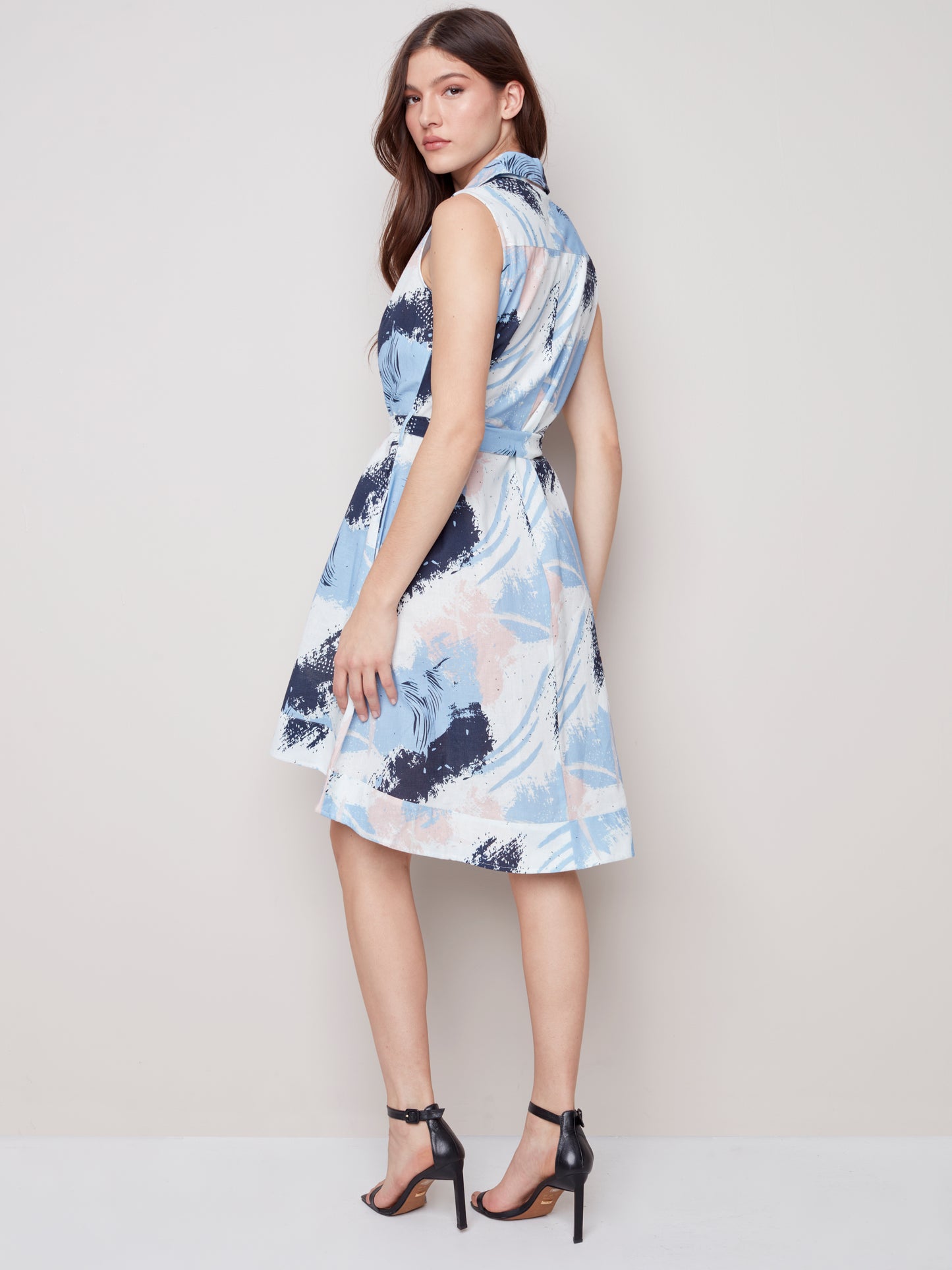 Charlie B Spring/Summer 2023-C3105RR-011B-Dress-Cerulean - The Coach Pyramids