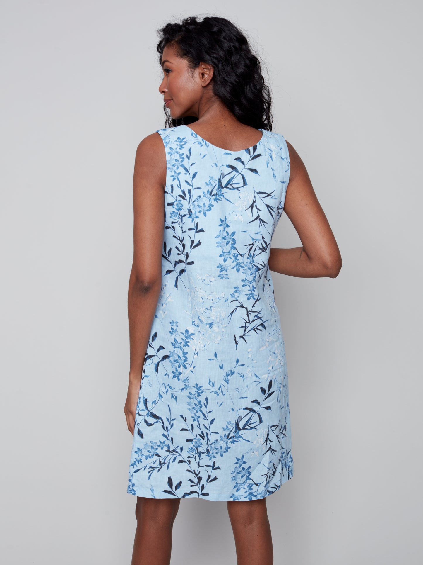 Charlie B Spring/Summer 2023-C3109RR-032B-Dress-Cerulean - The Coach Pyramids
