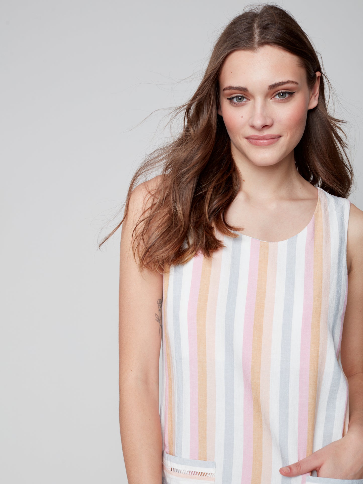 
                  
                    Charlie B Spring/Summer 2023-C3109RR-553B-Dress-Banana - The Coach Pyramids
                  
                