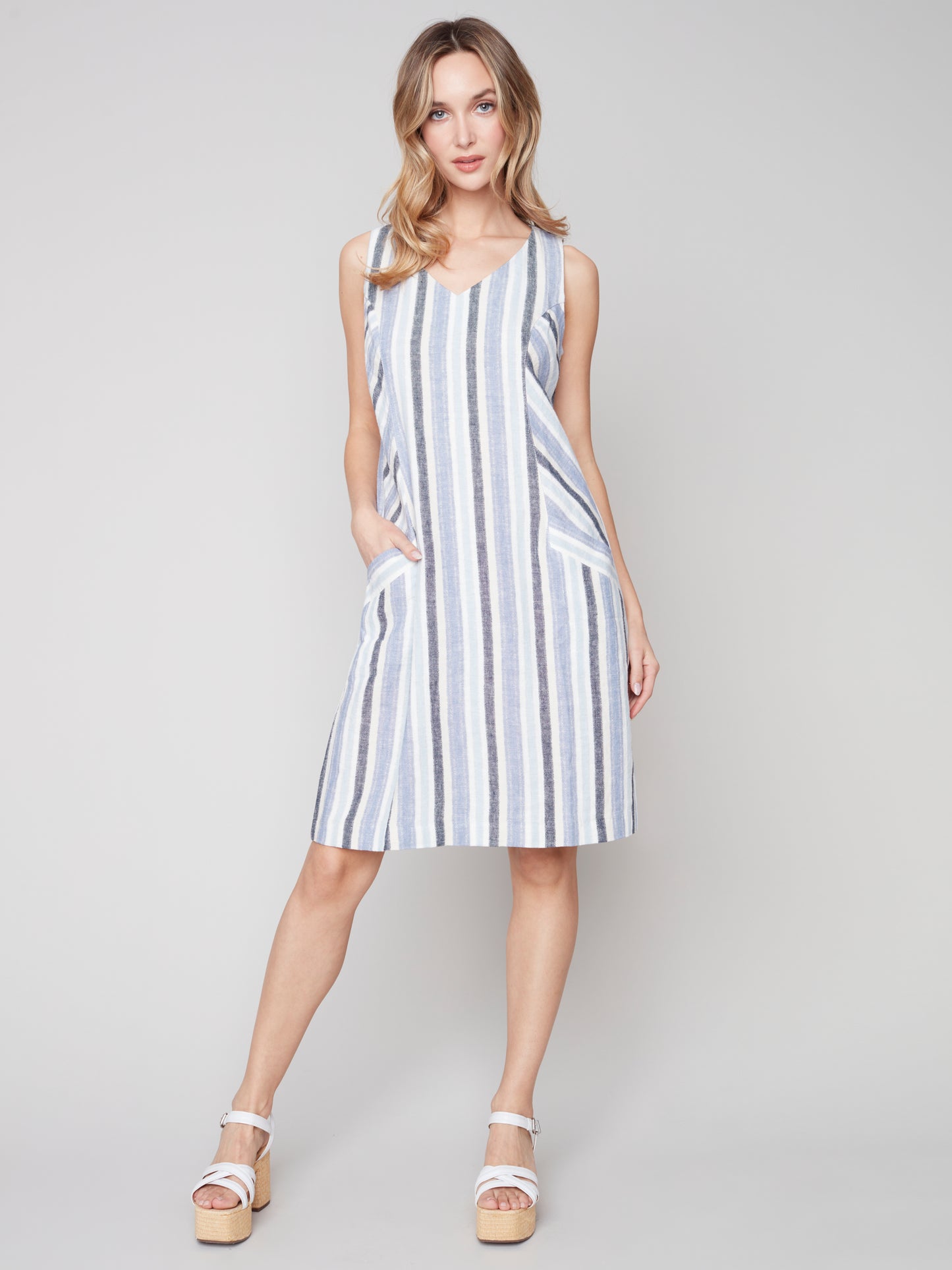 
                  
                    Charlie B Spring/Summer 2023-C3115-571B-Dress-Cerulean - The Coach Pyramids
                  
                
