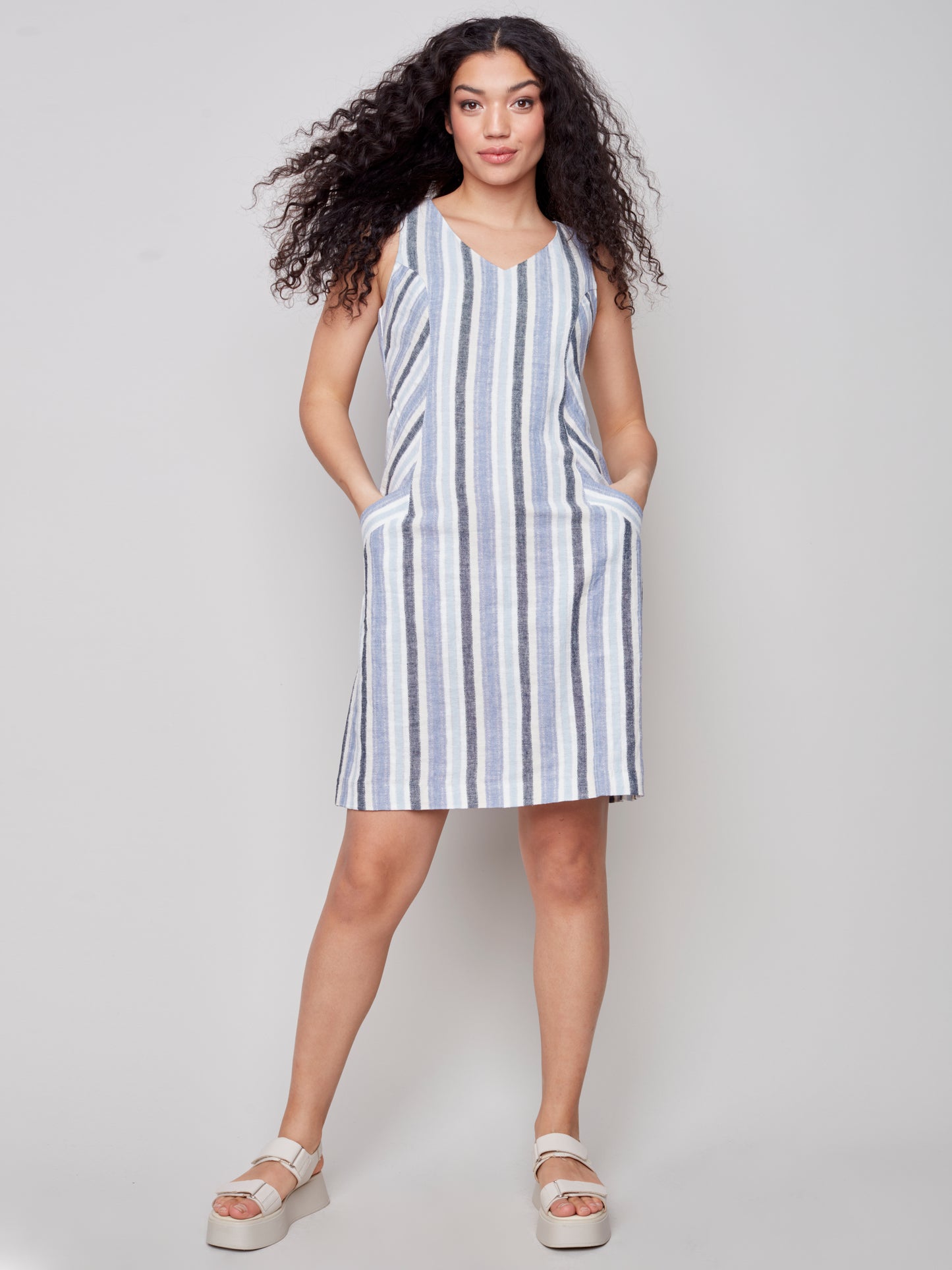 
                  
                    Charlie B Spring/Summer 2023-C3115-571B-Dress-Cerulean - The Coach Pyramids
                  
                