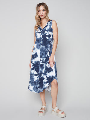 Charlie B Spring/Summer 2023 -C3125PR-251B-Dress-Navy - The Coach Pyramids