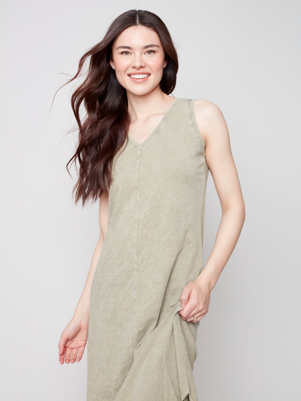 Charlie B Spring/Summer 2023-O3125-251B-Dress-Celadon - The Coach Pyramids